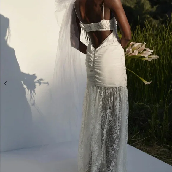 For Love And Lemons White Lace Wedding Dress - Picture 3 of 3